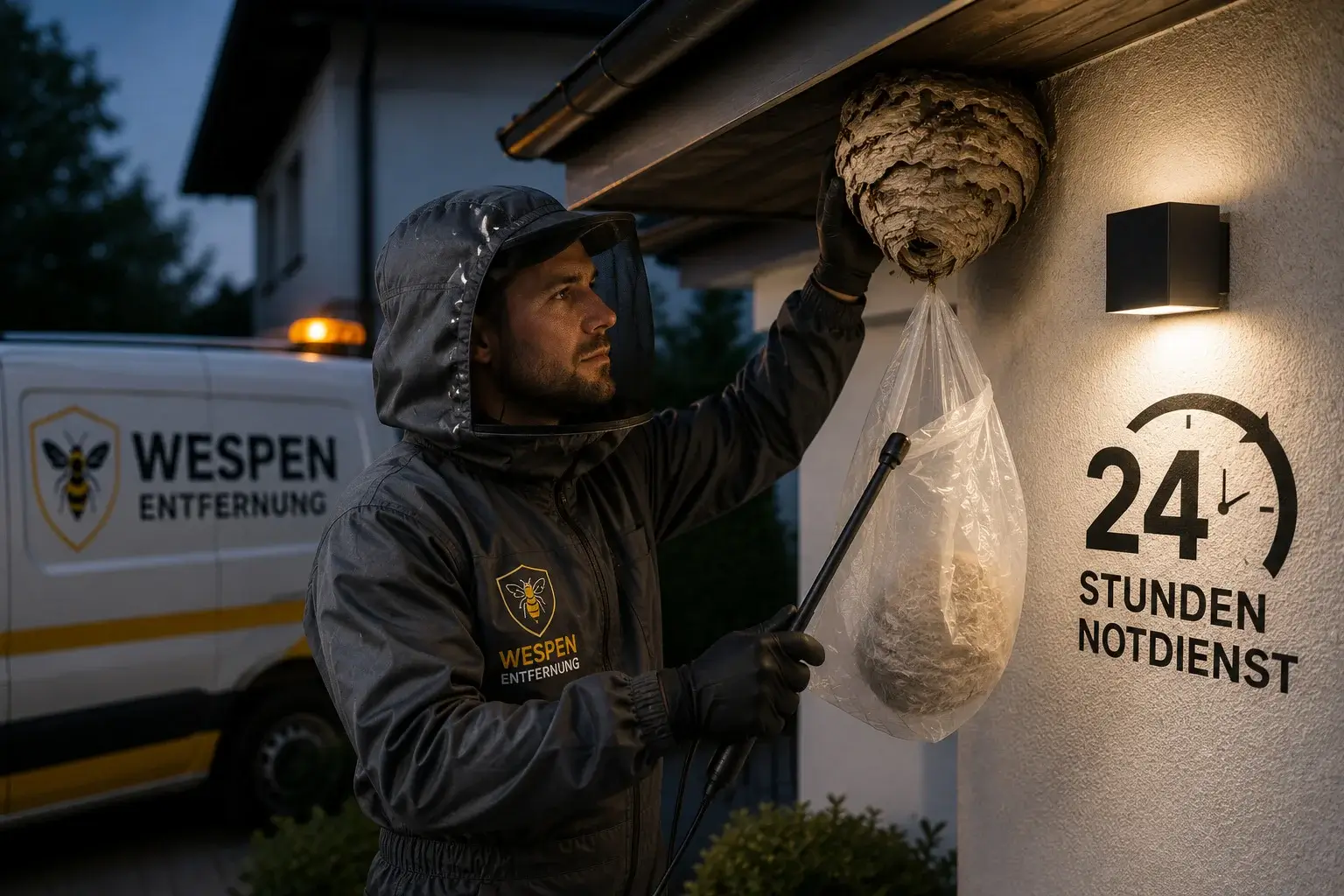 Wespennest entfernen Notdienst