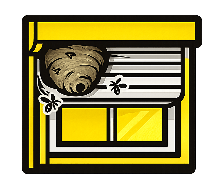 Wespennest im Rolladenkasten Icon